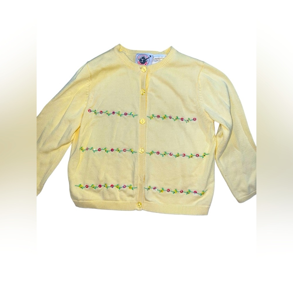 Goodlad Of Philadelphia Girls Yellow Sweater Size 2T Vintage